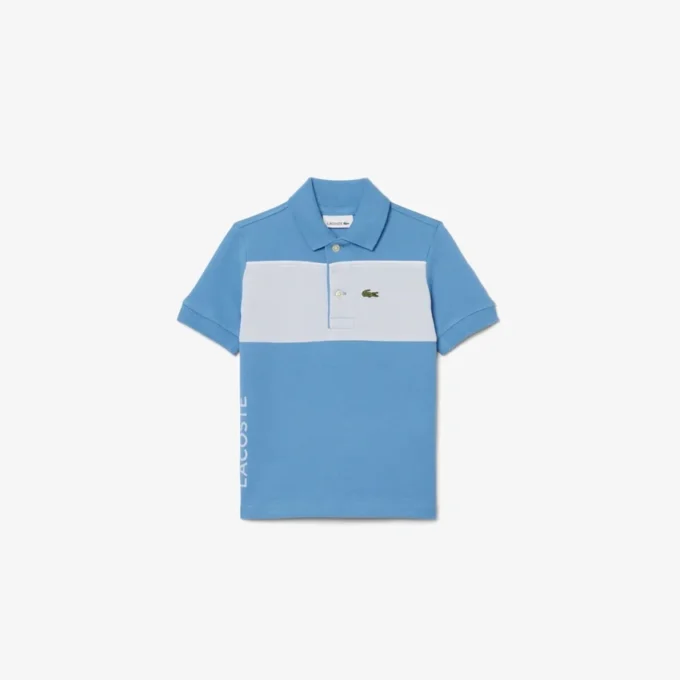 Petit Piqué Poloshirt mit Farbblock-Design Petit Piqué Poloshirt mit Farbblock-Design