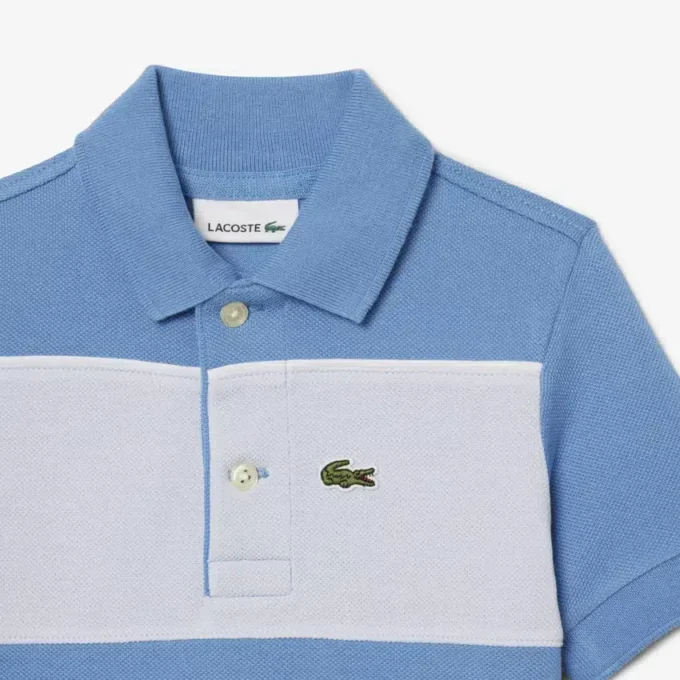 Petit Piqué Poloshirt mit Farbblock-Design Petit Piqué Poloshirt mit Farbblock-Design