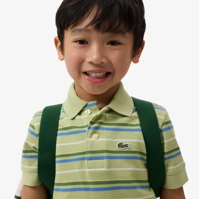 Petit Piqué-Poloshirt mit Kontraststreifen Petit Piqué-Poloshirt mit Kontraststreifen
