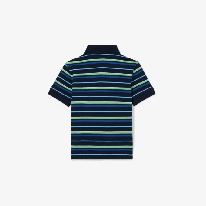 Petit Piqué-Poloshirt mit Kontraststreifen Petit Piqué-Poloshirt mit Kontraststreifen