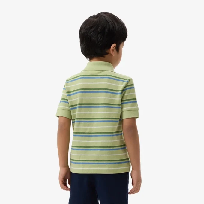 Petit Piqué-Poloshirt mit Kontraststreifen Petit Piqué-Poloshirt mit Kontraststreifen