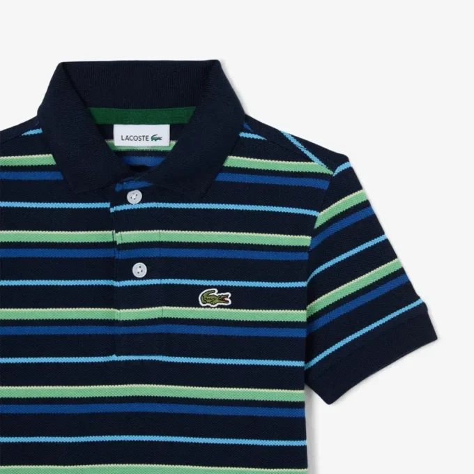 Petit Piqué-Poloshirt mit Kontraststreifen Petit Piqué-Poloshirt mit Kontraststreifen