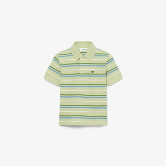 Petit Piqué-Poloshirt mit Kontraststreifen Petit Piqué-Poloshirt mit Kontraststreifen
