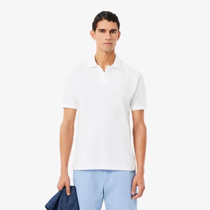 Petit-Piqué-Poloshirt mit Stickerei im klassischen Schnitt Petit-Piqué-Poloshirt mit Stickerei im klassischen Schnitt