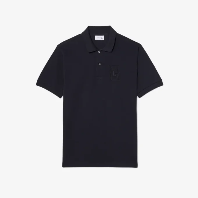 Petit-Piqué-Poloshirt mit Stickerei im klassischen Schnitt Petit-Piqué-Poloshirt mit Stickerei im klassischen Schnitt