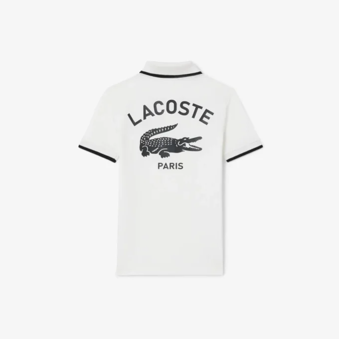 Petit Piqua Polo für Jungen mit gestreiftem Kragen Petit Piqua Polo für Jungen mit gestreiftem Kragen