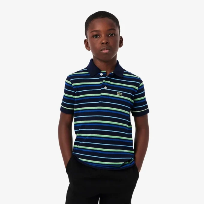 Petit Piqua Poloshirt für Jungen mit Kontraststreifen Petit Piqua Poloshirt für Jungen mit Kontraststreifen