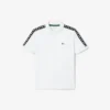Pima-Baumwoll-Poloshirt mit Markenstreifen Pima-Baumwoll-Poloshirt mit Markenstreifen