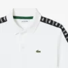 Pima-Baumwoll-Poloshirt mit Markenstreifen Pima-Baumwoll-Poloshirt mit Markenstreifen
