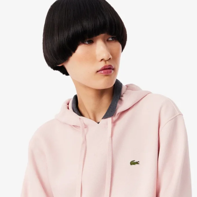 Piqué-Hoodie für Damen Piqué-Hoodie für Damen