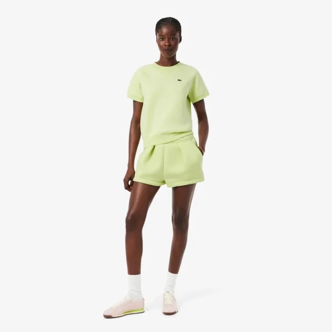 Plissierte Baumwollshorts Plissierte Baumwollshorts