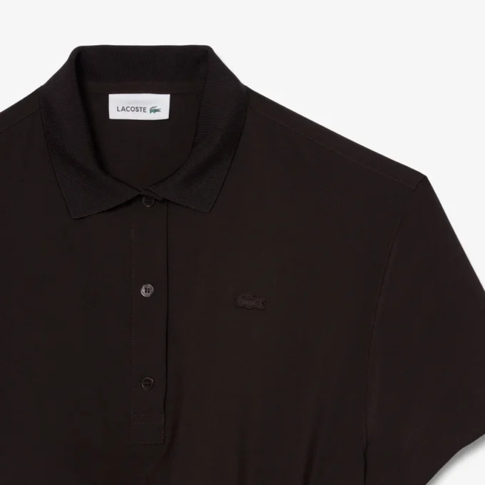 Polo-Kleid aus Wollmischung mit Plissee Polo-Kleid aus Wollmischung mit Plissee