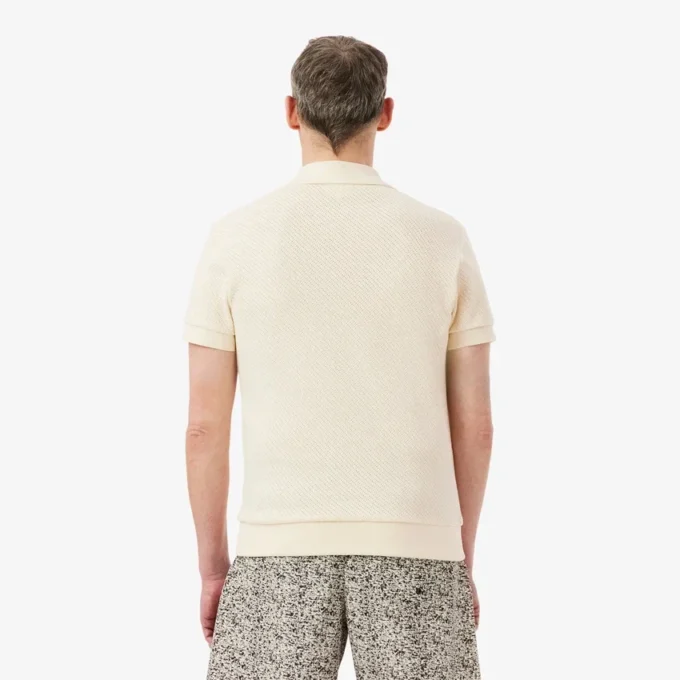Polohemd aus Baumwolljacquard mit Regular Fit Polohemd aus Baumwolljacquard mit Regular Fit