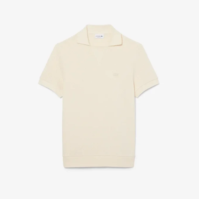 Polohemd aus Baumwolljacquard mit Regular Fit Polohemd aus Baumwolljacquard mit Regular Fit