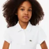 Polohemd für Mädchen mit gewelltem Kragen Polohemd für Mädchen mit gewelltem Kragen