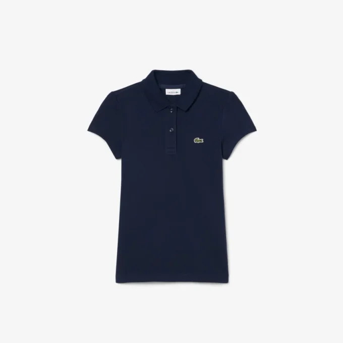 Polohemd für Mädchen mit gewelltem Kragen Polohemd für Mädchen mit gewelltem Kragen