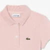 Polohemd für Mädchen mit gewelltem Kragen Polohemd für Mädchen mit gewelltem Kragen