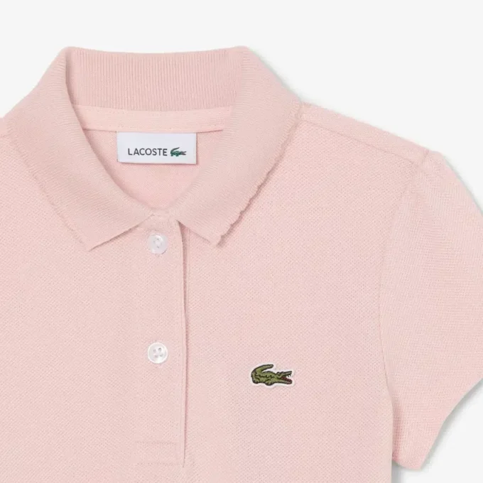 Polohemd für Mädchen mit gewelltem Kragen Polohemd für Mädchen mit gewelltem Kragen