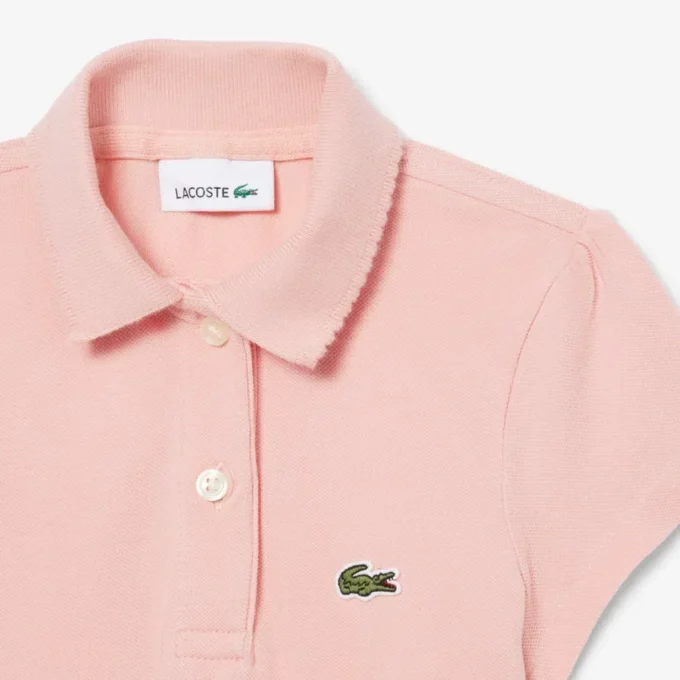 Polohemd für Mädchen mit gewelltem Kragen Polohemd für Mädchen mit gewelltem Kragen