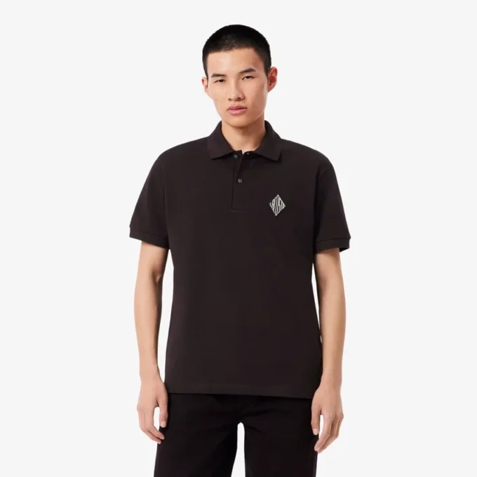 Polohemd mit klassischer Passform und Emblem-Akzent Polohemd mit klassischer Passform und Emblem-Akzent