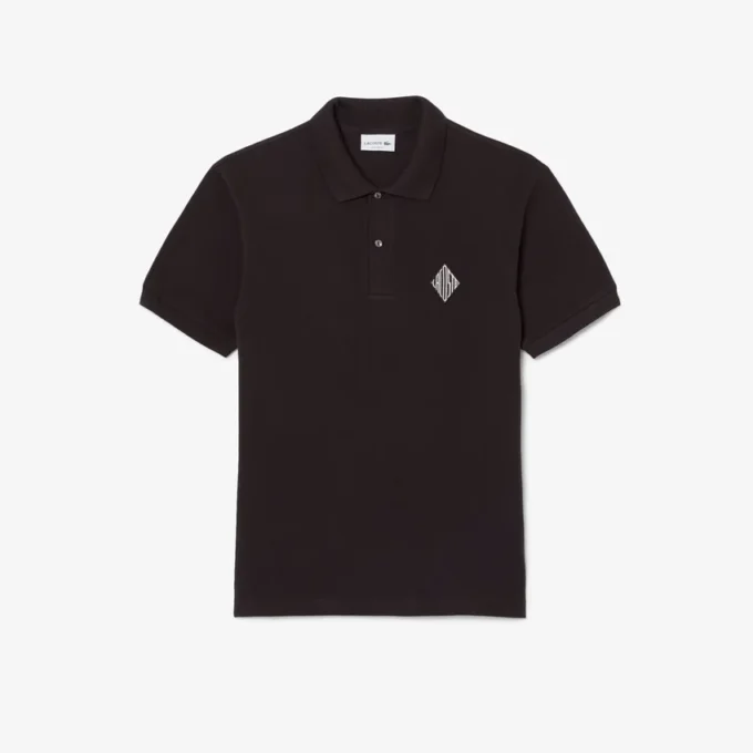 Polohemd mit klassischer Passform und Emblem-Akzent Polohemd mit klassischer Passform und Emblem-Akzent
