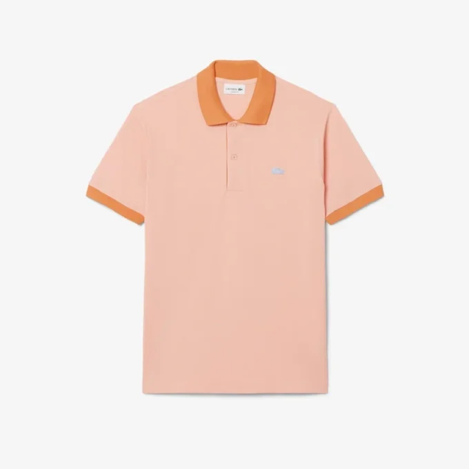 Polohemd mit klassischer Passform und kontrastierenden Rippen Polohemd mit klassischer Passform und kontrastierenden Rippen
