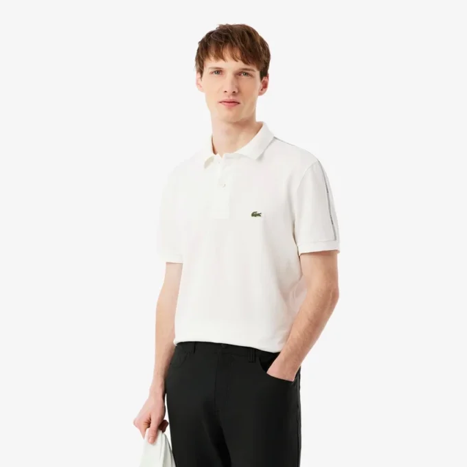 Polohemd mit Logo-Streifen in Regular Fit Polohemd mit Logo-Streifen in Regular Fit