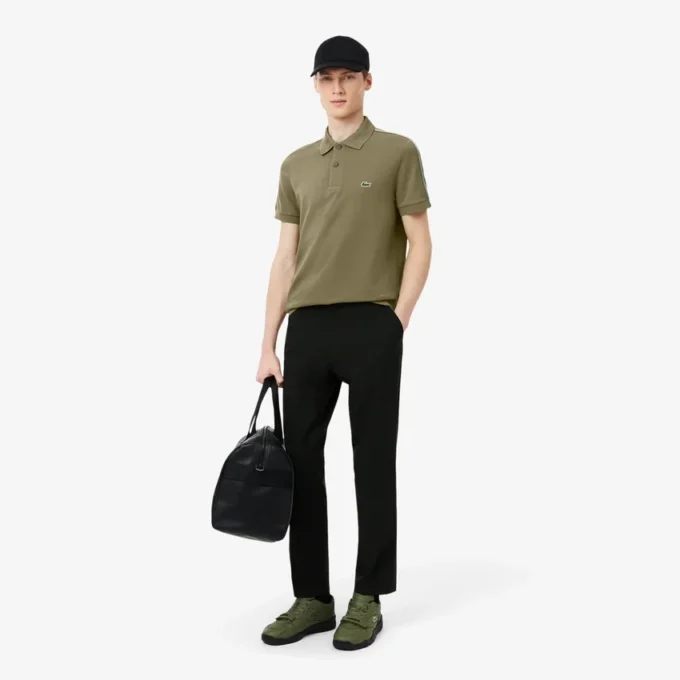 Polohemd mit Logo-Streifen in Regular Fit Polohemd mit Logo-Streifen in Regular Fit