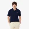 Poloshirts aus Baumwolle und Leinen in klassischer Passform Poloshirts aus Baumwolle und Leinen in klassischer Passform