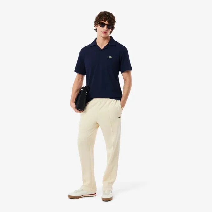 Poloshirts aus Baumwolle und Leinen in klassischer Passform Poloshirts aus Baumwolle und Leinen in klassischer Passform