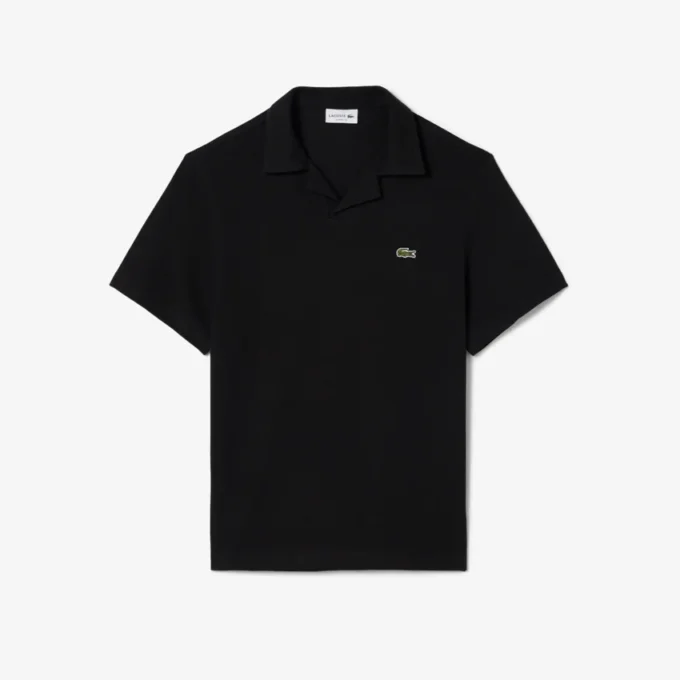 Poloshirts aus Baumwolle und Leinen in klassischer Passform Poloshirts aus Baumwolle und Leinen in klassischer Passform