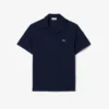 Poloshirts aus Baumwolle und Leinen in klassischer Passform Poloshirts aus Baumwolle und Leinen in klassischer Passform
