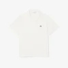 Poloshirts aus Baumwolle und Leinen in klassischer Passform Poloshirts aus Baumwolle und Leinen in klassischer Passform