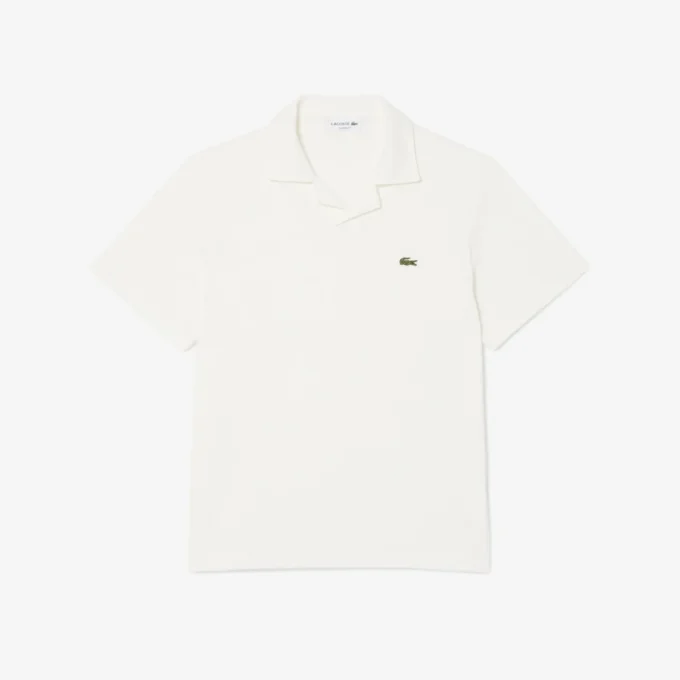 Poloshirts aus Baumwolle und Leinen in klassischer Passform Poloshirts aus Baumwolle und Leinen in klassischer Passform