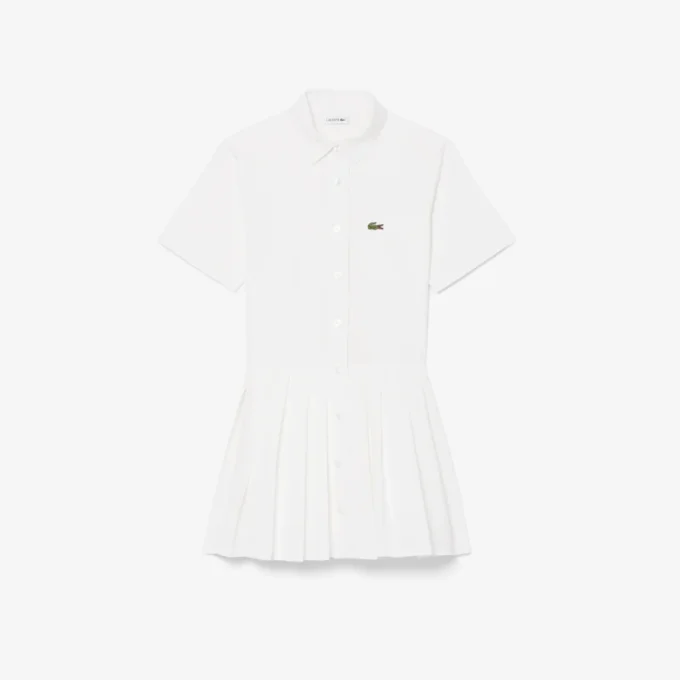 Popeline-Plisseerock-Hemdkleid Popeline-Plisseerock-Hemdkleid