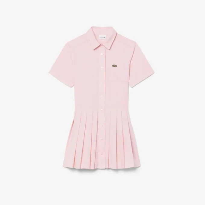 Popeline-Plisseerock-Hemdkleid Popeline-Plisseerock-Hemdkleid