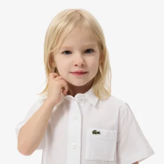 Popeline-Plisseerock-Shirtkleid