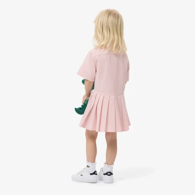 Popeline-Plisseerock-Shirtkleid Popeline-Plisseerock-Shirtkleid