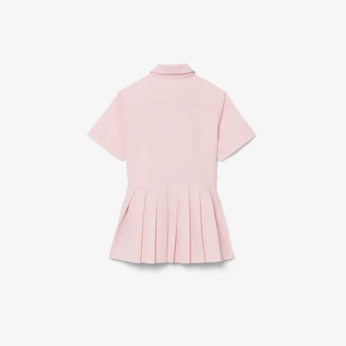 Popeline-Plisseerock-Shirtkleid Popeline-Plisseerock-Shirtkleid