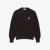 Pullover mit Perlen-Rippenstrick und Emblem Pullover mit Perlen-Rippenstrick und Emblem