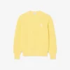 Pullover mit Perlen-Rippstrick-Emblem Pullover mit Perlen-Rippstrick-Emblem