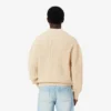 Pullover mit Perlenrippenkragen und Emblem für Poloshirts Pullover mit Perlenrippenkragen und Emblem für Poloshirts