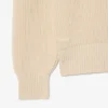 Pullover mit Perlenrippenkragen und Emblem für Poloshirts Pullover mit Perlenrippenkragen und Emblem für Poloshirts