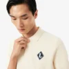 Pullover mit Polo-Kragen und „Made in France“-Emblem Pullover mit Polo-Kragen und „Made in France“-Emblem