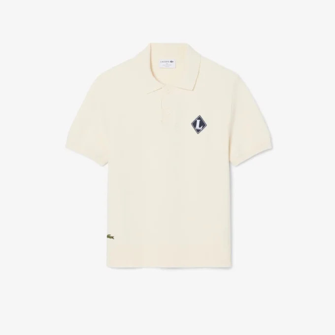 Pullover mit Polo-Kragen und „Made in France“-Emblem Pullover mit Polo-Kragen und „Made in France“-Emblem