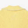 Pullover mit Reißverschluss und Baumwoll-Emblem Pullover mit Reißverschluss und Baumwoll-Emblem