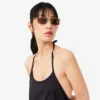 Rückenfreies Maxikleid mit Trägern Rückenfreies Maxikleid mit Trägern