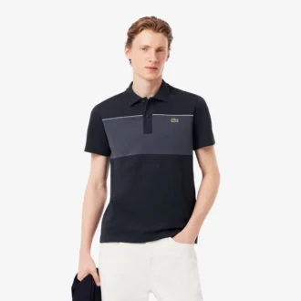 Regular Fit Colorblock Piqué-Poloshirt