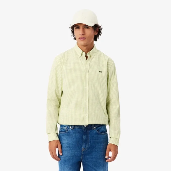 Regular Fit Kariertes Popeline-Hemd Regular Fit Kariertes Popeline-Hemd