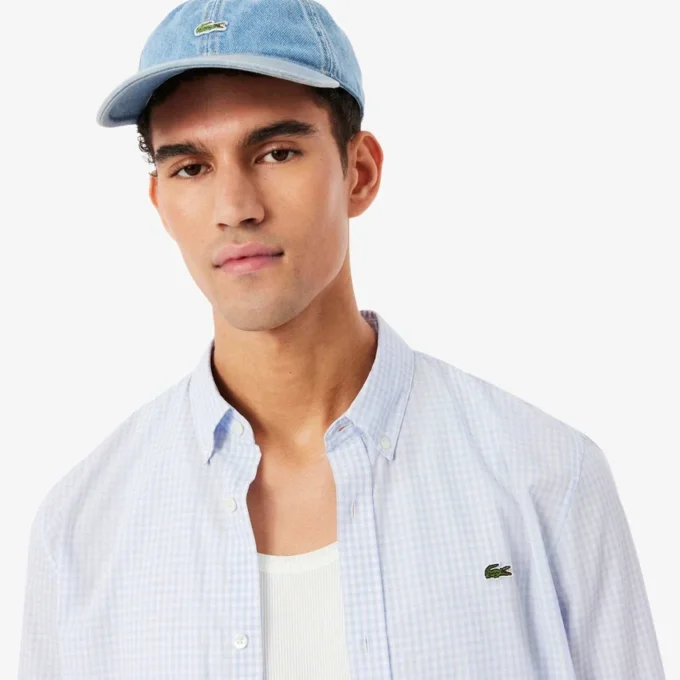 Regular Fit Kariertes Popeline-Hemd Regular Fit Kariertes Popeline-Hemd